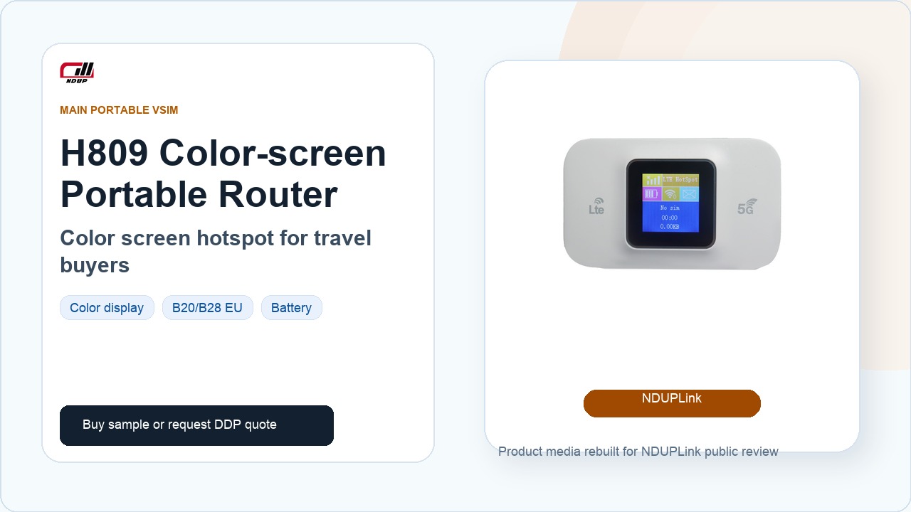 H809 portable color-screen router