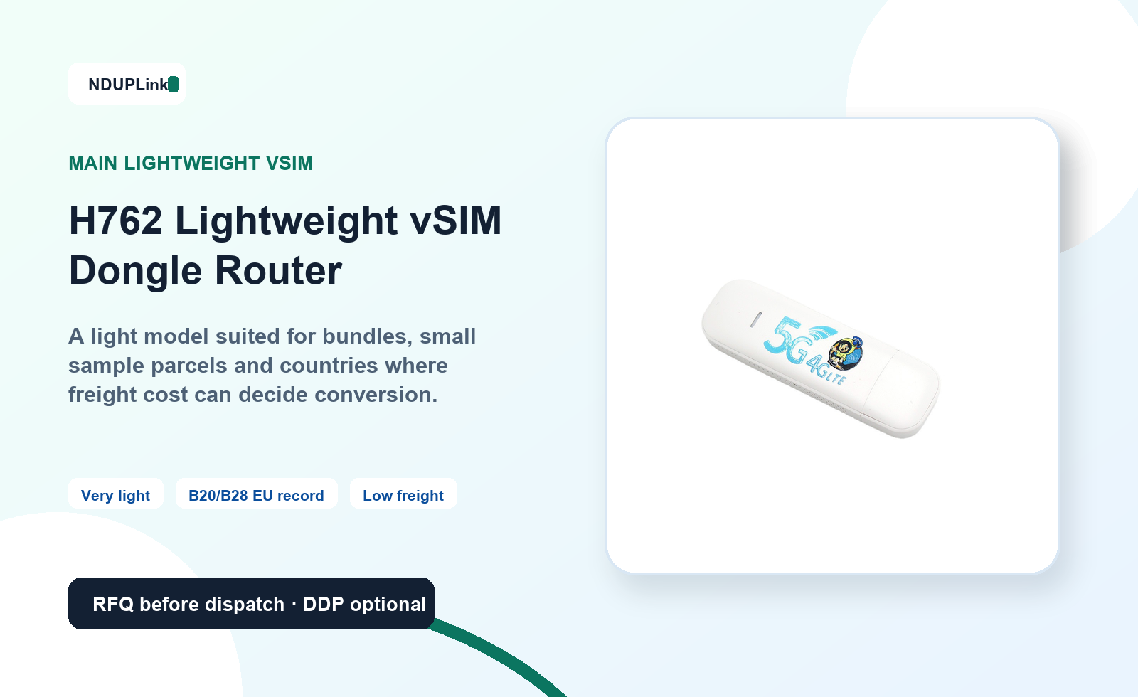 H762 Lightweight vSIM Dongle Router